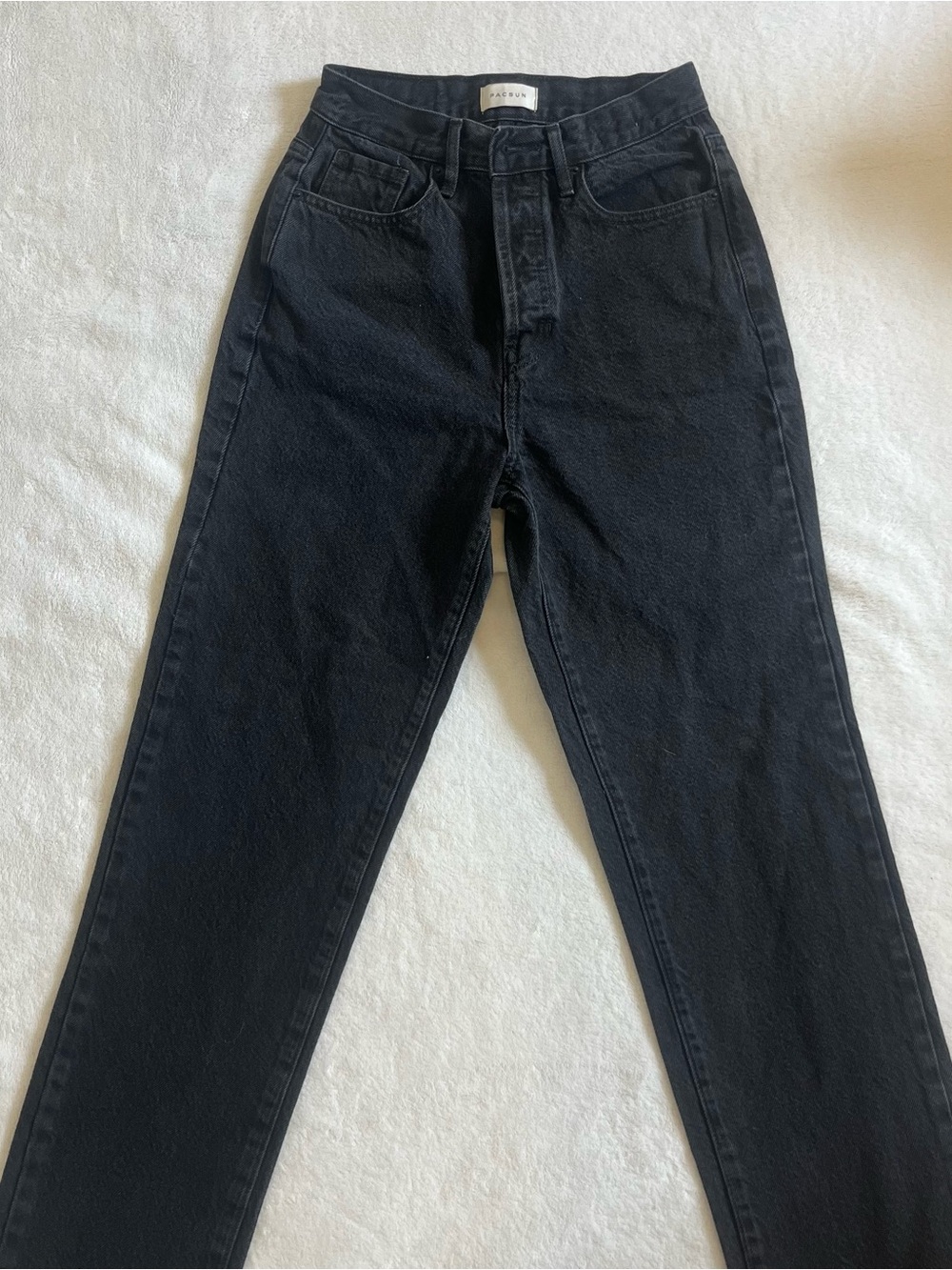 PacSun Black High-Rise Straight Leg Jeans